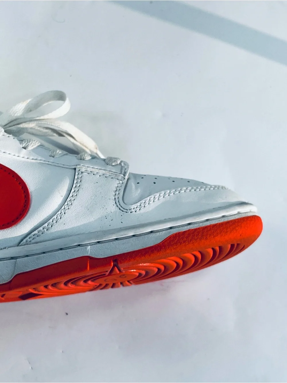 Nike Dunk Low Retro Shoes White Picante Red #DV0831-103 Men’s:8.5 Sneakers